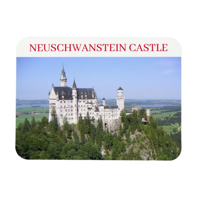 Íman Imã de geladeira do Castelo Neuschwanstein (Horizontal)