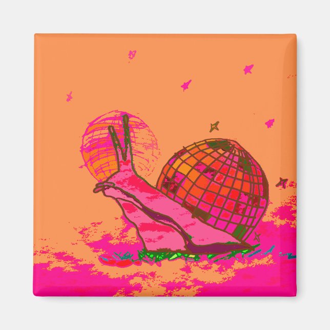Íman Imã de geladeira do Disco Snail (Frente)