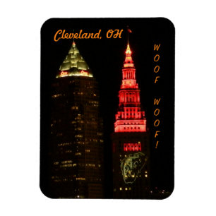 Íman Imã de geladeira do fã de esportes de Cleveland