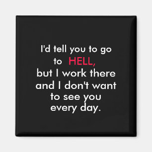 Íman imã de geladeira do humor do escritório