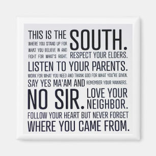 Íman Imã de geladeira do Manifesto Sul