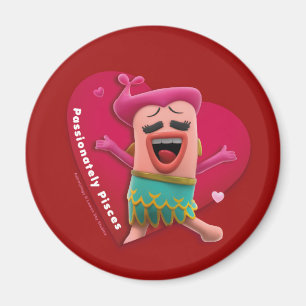 Íman Imã de geladeira do namorados para Peixes