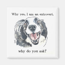 Imã de geladeira do Orgulho Extrovertido