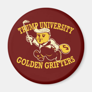 Íman Imã de geladeira do Ouro da Universidade Trump Gr