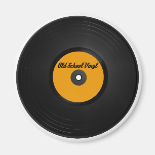 Íman Imã de geladeira do vinil da velha escola