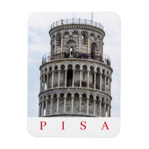 Íman imã de geladeira em torre inclinada Pisa