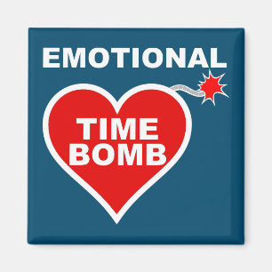 Íman Imã de geladeira Engraçada com Bomba-Tempo Emoci