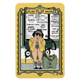 Íman Ímã de Geladeira Fallen Off The Wagon_C_4x6