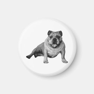 Íman Ímã de Geladeira Férias Bulldog