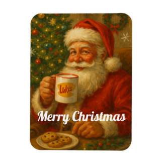Íman Ímã de Geladeira Flexível Natal Papai Noel Vintage
