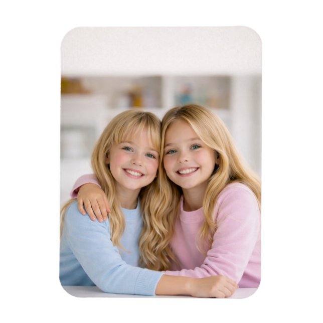 Íman Ímã de Geladeira Flexível Personalizado com Foto (Vertical)