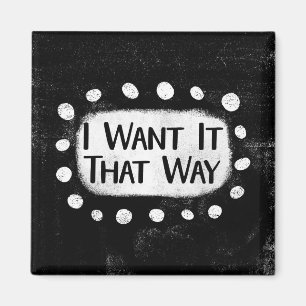 Íman Ímã de Geladeira I Want It That Way
