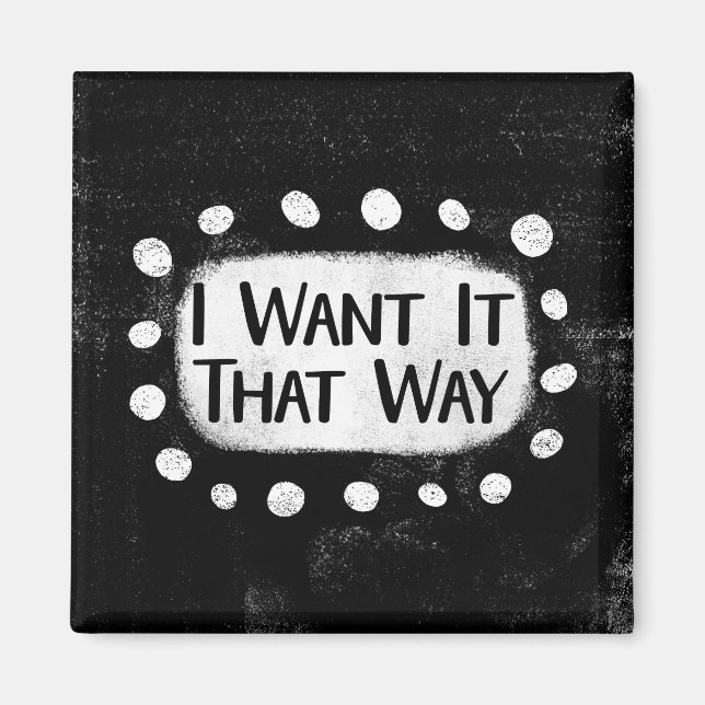 Íman Ímã de Geladeira I Want It That Way (Frente)