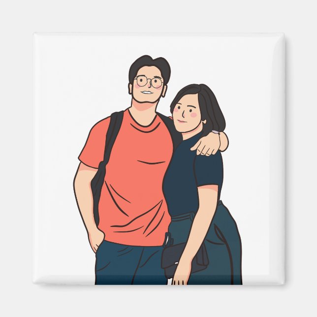 Íman Imã de geladeira, ímã personalizado de frigideira, (Frente)