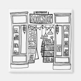 Íman Imã de geladeira Indie Bookshop