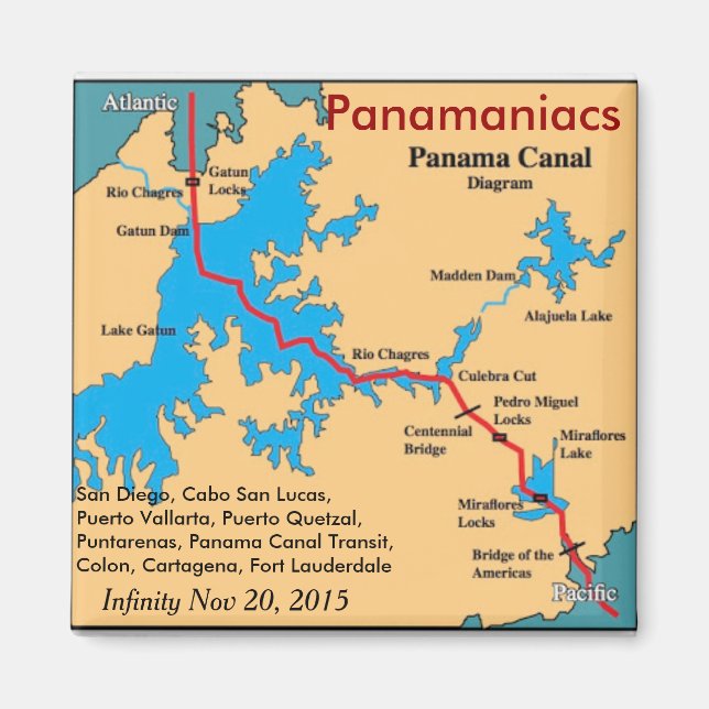 Íman Imã de geladeira Infinity Panamaniacs (Frente)