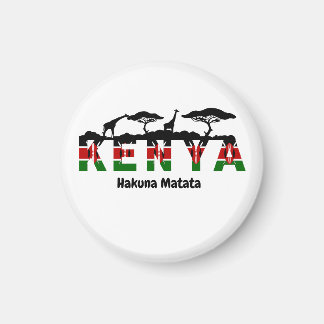 Íman Ímã de Geladeira Kenya Hakuna Matata.