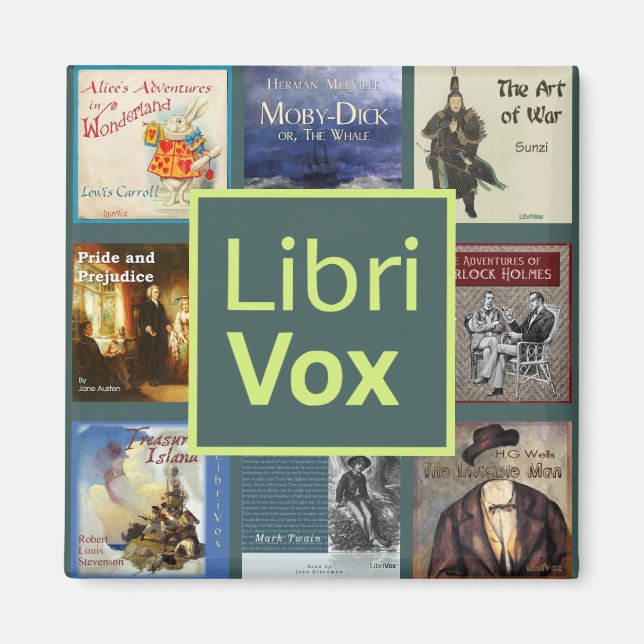 Íman Ímã de Geladeira LibriVox (Frente)