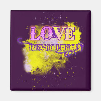 Íman Ímã de Geladeira Love Revolution