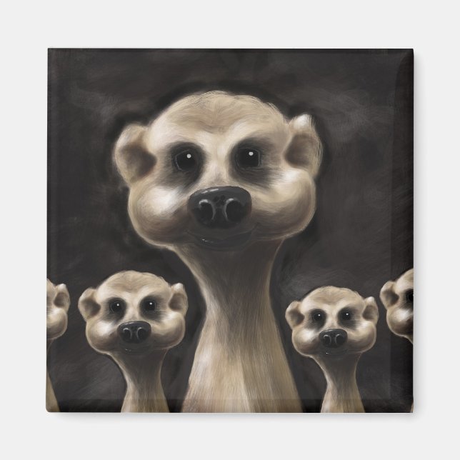 Íman Imã de geladeira Meerkat (Frente)