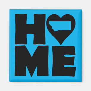 Íman Ímã de Geladeira Montana Home Heart Estado