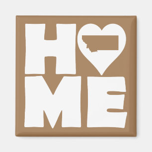 Íman Ímã de Geladeira Montana Home Heart Estado