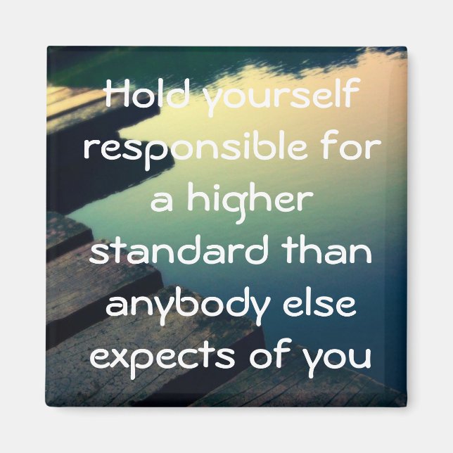 Íman Imã de geladeira motivacional (Frente)