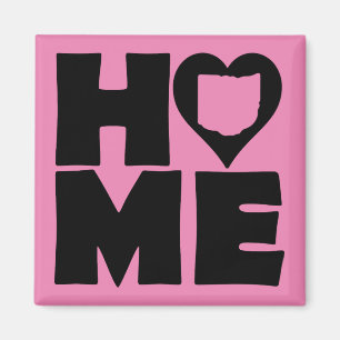 Íman Ímã de Geladeira Ohio Home Heart State