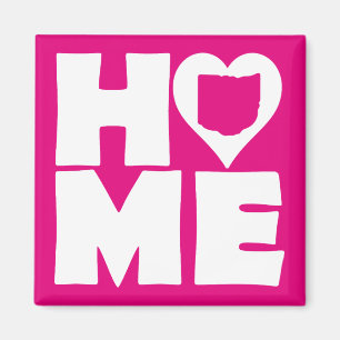 Íman Ímã de Geladeira Ohio Home Heart State