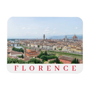 Íman imã de geladeira panorâmica de Florença
