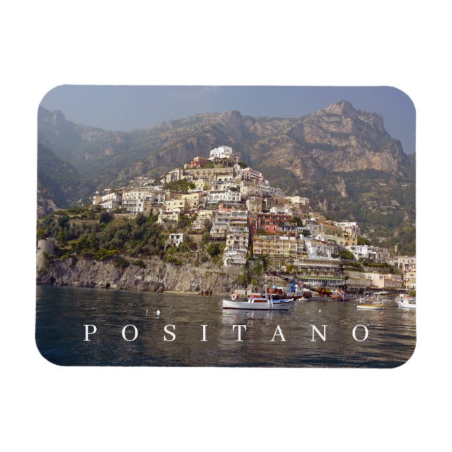 Íman Imã de geladeira panorâmica Positano (Horizontal)