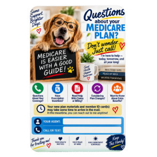 Íman Ímã de Geladeira para Cliente do Medicare | Retenç