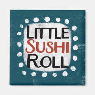 Íman Ímã de Geladeira Pequeno Rolinho de Sushi