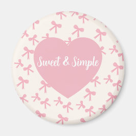 Íman Ímã de Geladeira Pink Bow Dreams