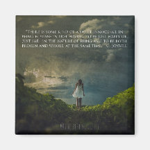 imã de geladeira quadrada com mensagem inspiradora