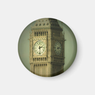 Íman Ímã de Geladeira Redondo Big Ben