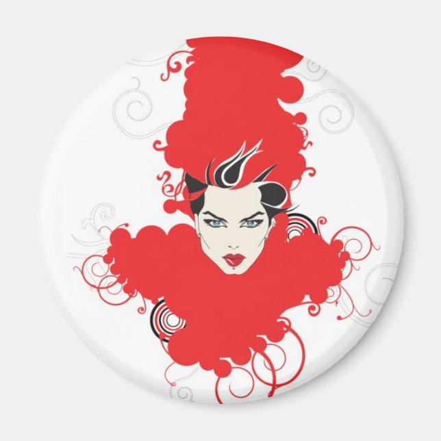 Íman Imã de geladeira Retroativa Funky (Frente)