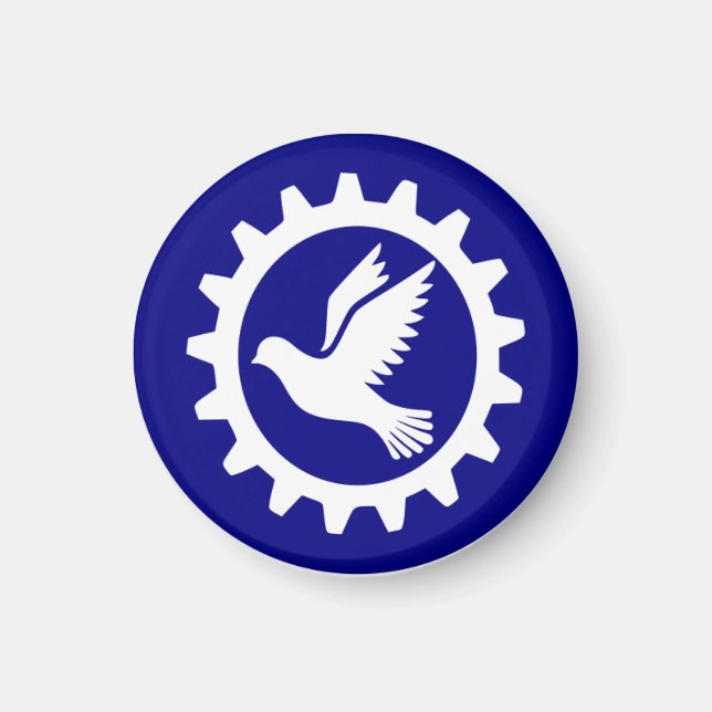 Íman imã de geladeira RoboitFreedom.com (Frente)