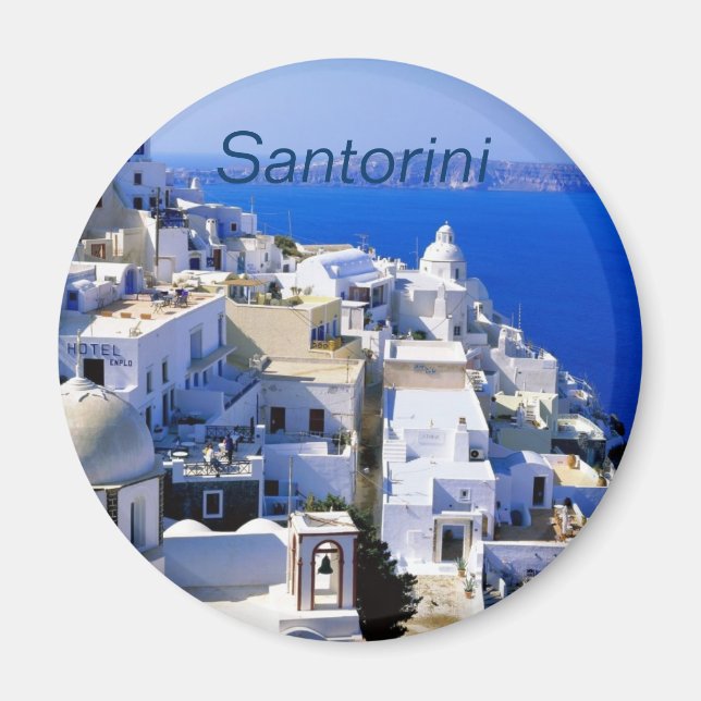 Íman Imã de geladeira Santorini (Frente)