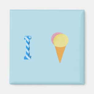 Íman imã de geladeira sorvete