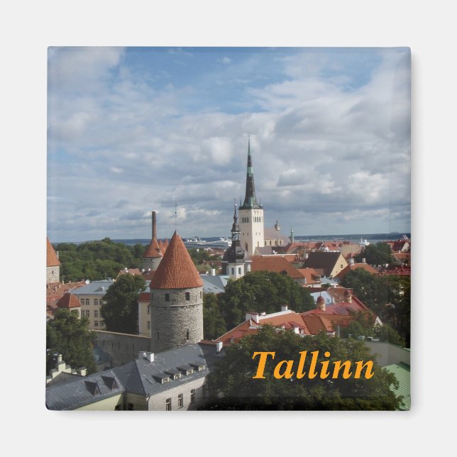 Íman Imã de geladeira Tallinn (Frente)