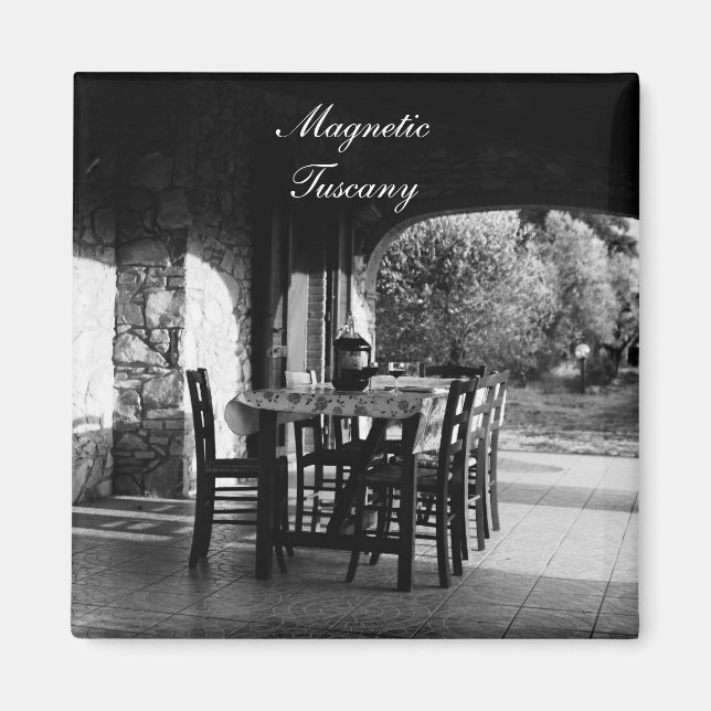 Íman Imã de geladeira: Toscana magnética (Frente)