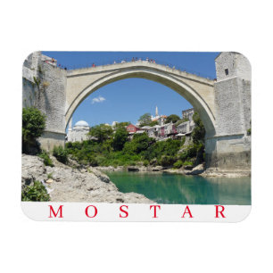 Íman Imã de geladeira velha da ponte de Mostar