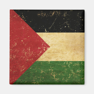 Íman Ímã de Geladeira Vintage Grunge da Bandeira Palest