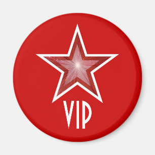 Íman imã de geladeira 'VIP' da Estrela Vermelha, verme