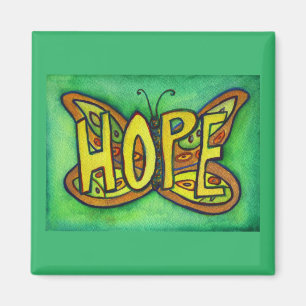 Íman Imã de geladeira Wing de Borboleta Verde Arte Espe