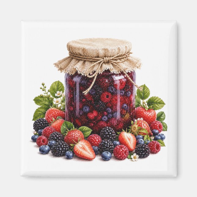 Íman Ímã de Geleia de Frutas  (Frente)