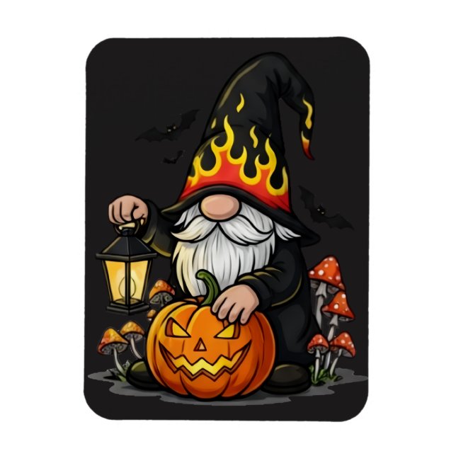 Íman Ímã de Gnome de Halloween (Vertical)