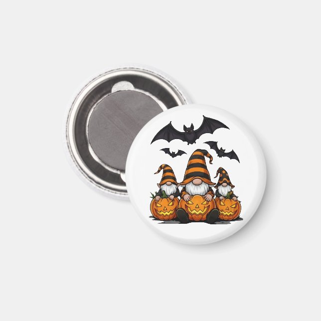 Íman Ímã de Gnome de Halloween (Front/Back)