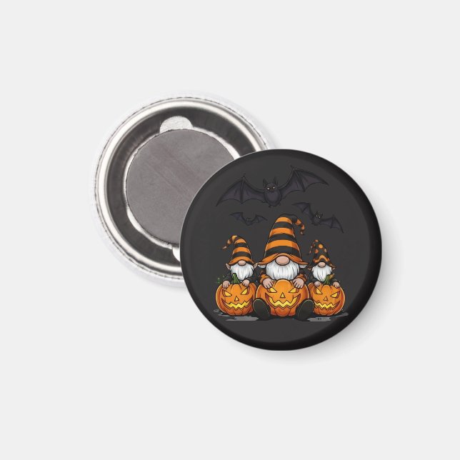 Íman Ímã de Gnome de Halloween (Front/Back)